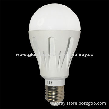 9W LED Globe Bulb, Epistar or Bridgelux Chip, 85-265V AC or 12V DC, >0.95 Power Factor, CE MarkNew